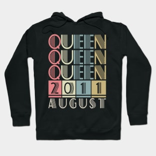 2011 - Queen August Retro Vintage Birthday Hoodie